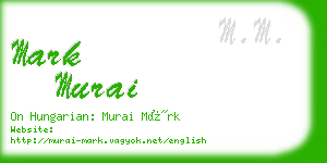 mark murai business card